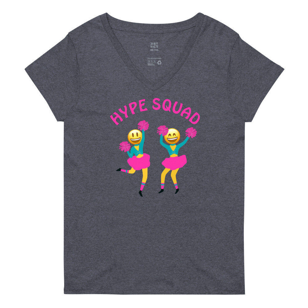 HYPE-SQUAD Women’s Recycled V-Neck T-shirt