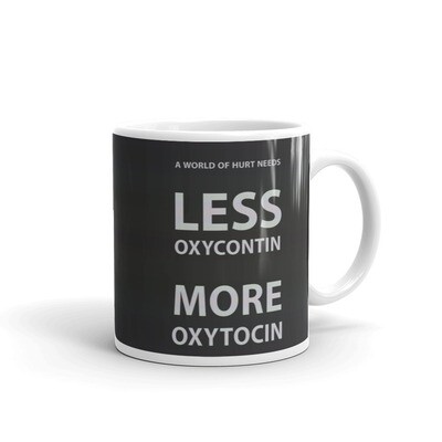 OXYCONTIN-OXYTOCIN White glossy mug