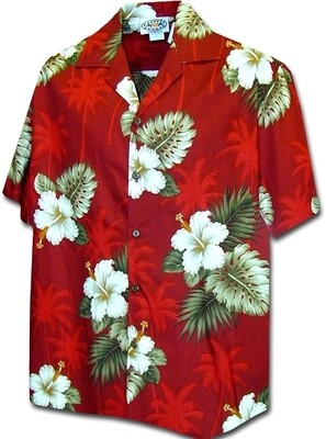 Hawaiihemd 2798 red
