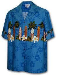 Hawaiihemd 3466 blue