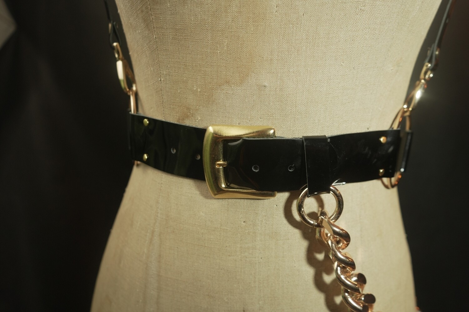Henry patent leather (gold)