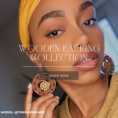 Hand Painted Wooden Earrings