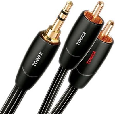 AudioQuest Tower - mini jack 3.5mm to 2 male RCA