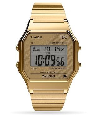 TIMEX T 80 QUARTZ 34 MM DORATO TW2R79000U8