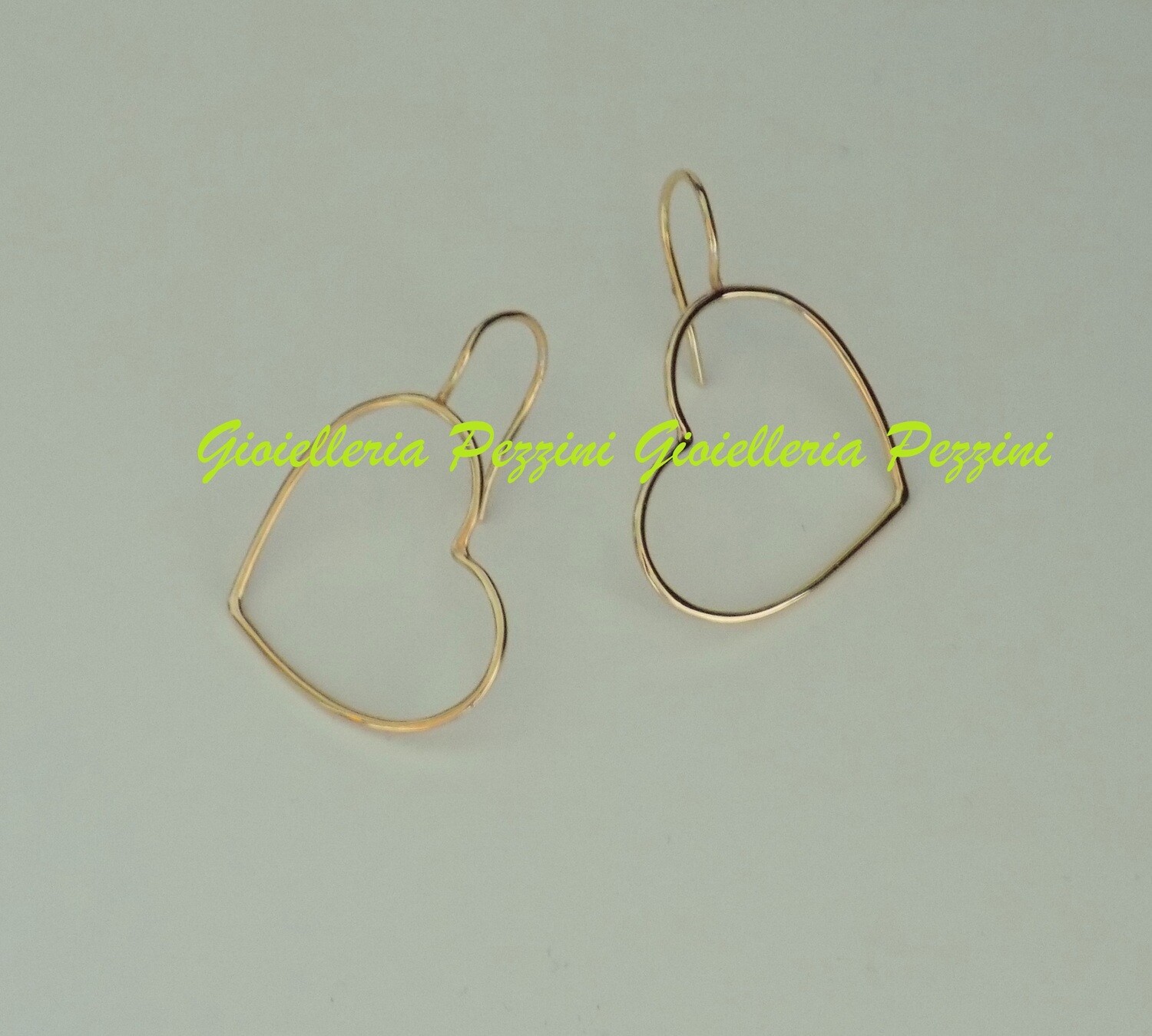 ORECCHINI CUORE GRANDE IN FILO ORO ROSA MARCO GERBELLA ORECCHINI CUORE GRANDE IN FILO ORO ROSA MARCO GERBELLA