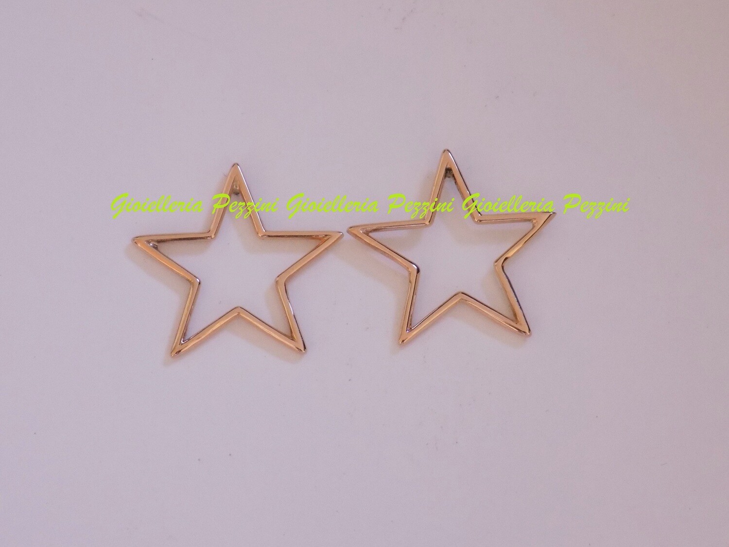 ORECCHINI STELLA GRANDE IN FILO ORO ROSA MARCO GERBELLA