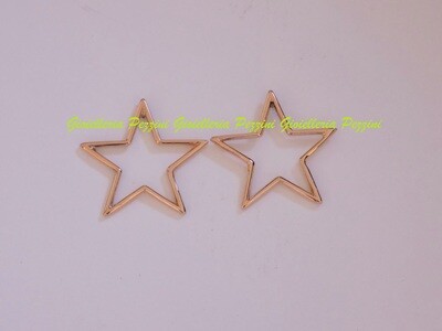 ORECCHINI STELLA GRANDE IN FILO ORO ROSA MARCO GERBELLA