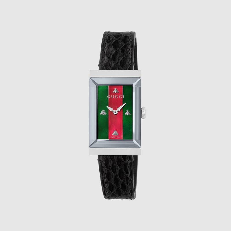 OROLOGIO G-FRAME RETTANGOLARE NERO 34 MM GUCCI OROLOGIO G-FRAME RETTANGOLARE NERO 34 MM GUCCI