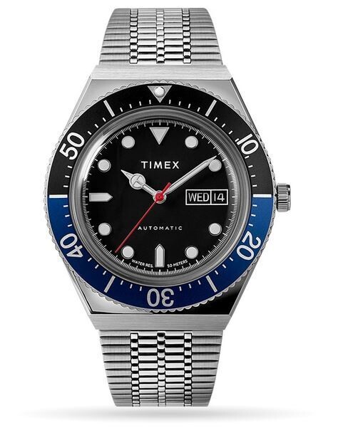 TIMEX M79 BLACK & BLUE AUTOMATICO DAYDATE