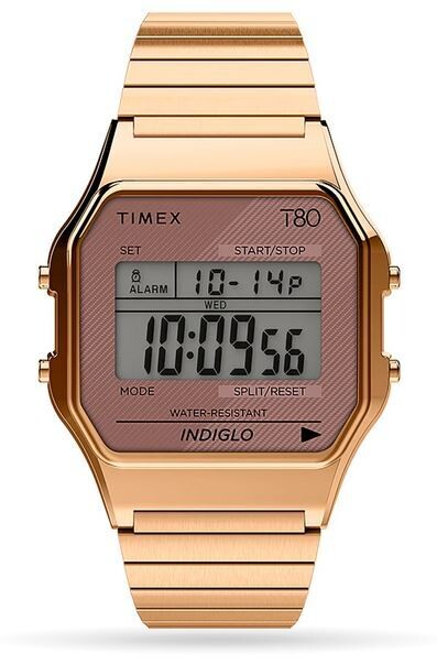 TIMEX T 80 QUARTZ 34 MM ORO ROSA TW2R79000U8