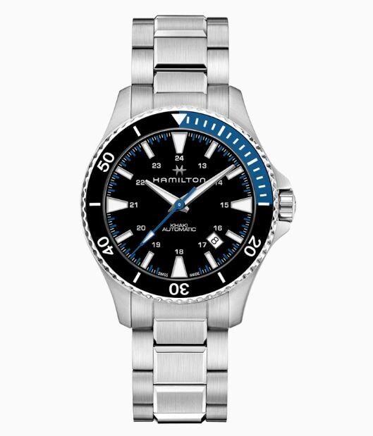 HAMILTON - KHAKI NAVY SCUBA BLACK&BLUE AUTO