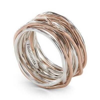 Filodellavita Classic Collection, 13 Fili in Oro Rosa 9kt e Argento .925