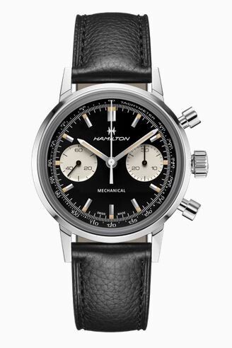 HAMILTON - INTRA-MATIC BLACK CHRONOGRAPH H AMERICAN CLASSIC