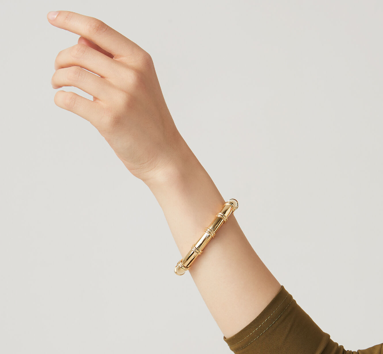 BANGLE JACKIE IN ARGENTO DORATO