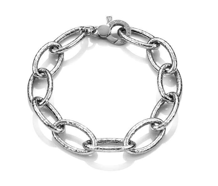 BRACCIALE MARTELLATO OVALE