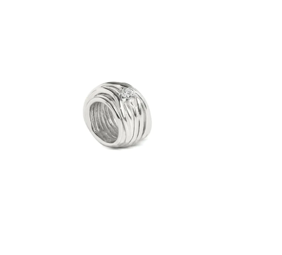Filodellavita ciondolo Mini 13 fili in Oro Bianco e Diamante bianco
