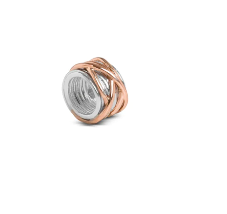 Filodellavita ciondolo Mini 13 fili in Argento 925 e Oro Rosa 9kt