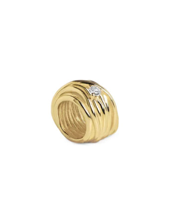 Filodellavita ciondolo Mini 13 fili in Oro Giallo 9kt e Diamante Bianco