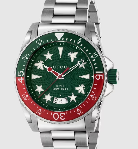 OROLOGIO GUCCI DIVE BRACCIALE ACCIAIO 45 MM GUCCI OROLOGIO GUCCI DIVE BRACCIALE ACCIAIO 45 MM GUCCI