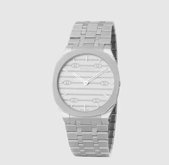 OROLOGIO GUCCI 25H BRACCIALE ACCIAIO 38 MM OROLOGIO GUCCI 25H BRACCIALE ACCIAIO 38 MM