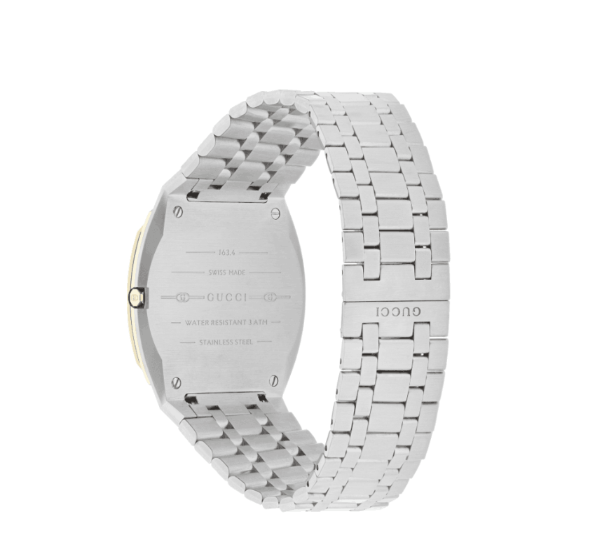 OROLOGIO GUCCI 25H BRACCIALE ACCIAIO 34 MM