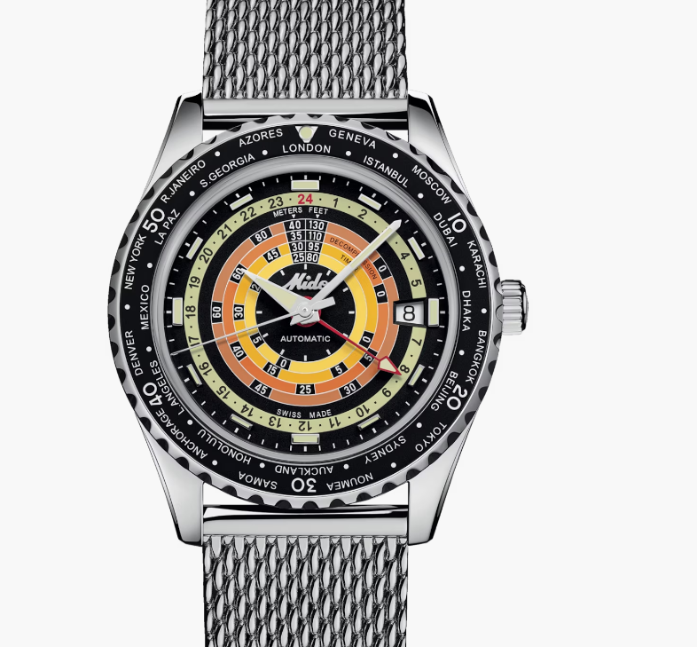 MIDO - OCEAN STAR DECOMPRESSION WORLDTIMER  (EDIZIONE SPECIALE - 1 CINT. EXTRA)