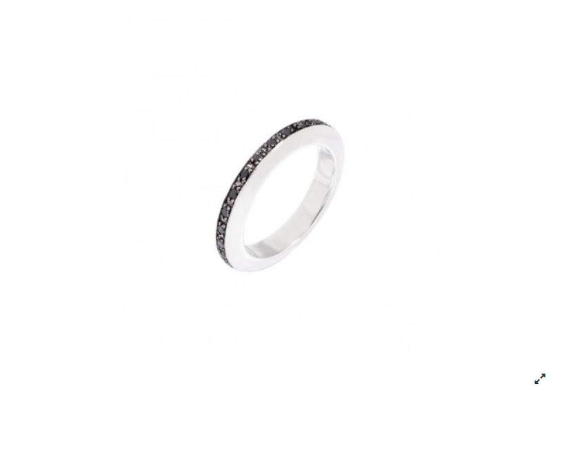DODO ANELLO DISC DIAMANTI NERI