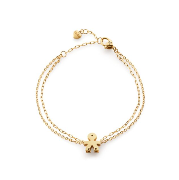 LE BEBE' - I MINI ♡ BRACCIALE BIMBO ORO GIALLO E DIAMANTINO