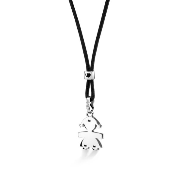 LE BEBE' - I CUCCIOLI ♡ CIONDOLO BIMBA ORO BIANCO