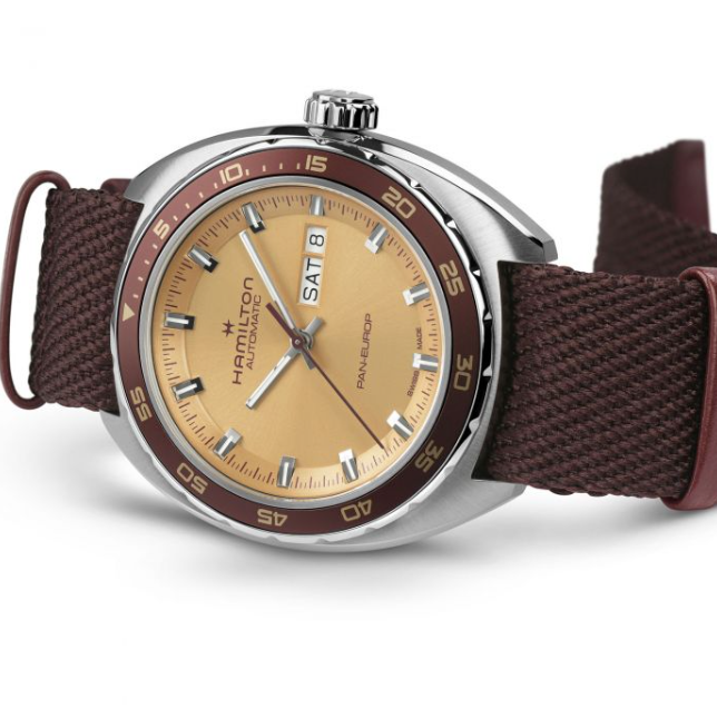 HAMILTON - AMERICAN CLASSIC PAN EUROP DAY DATE AUTO