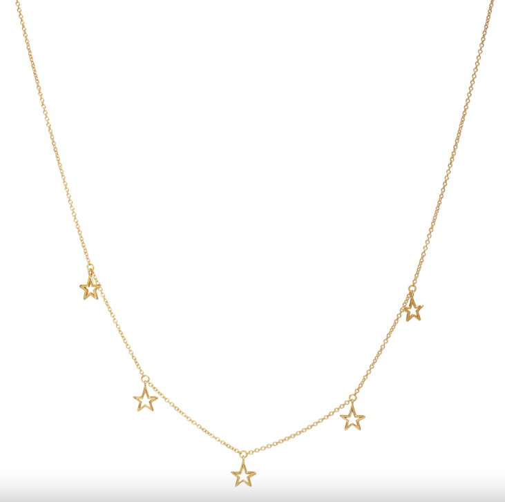 MARCO GERBELLA - COLLANA CON STELLE A FILO PENDENTI