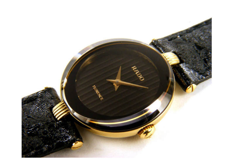 RADO FLORENCE LADY IN ACCIAIO LAMINATO NERO REF. 153.3695.2.215. NUOVO!