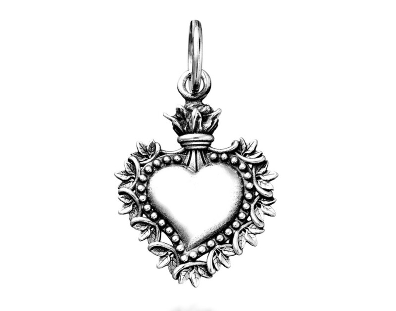 GIOVANNI RASPINI CHARM CUORE VOTIVO FOGLIE