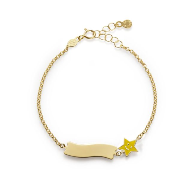 LE BEBE' - BRACCIALE FORTUNA CON STELLA IN ORO GIALLO