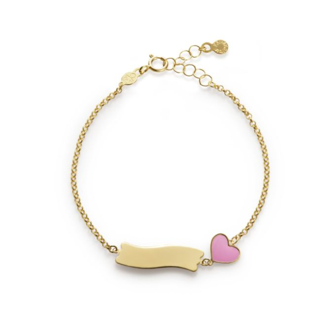 LE BEBE' - BRACCIALE FORTUNA CON CUORE IN ORO GIALLO