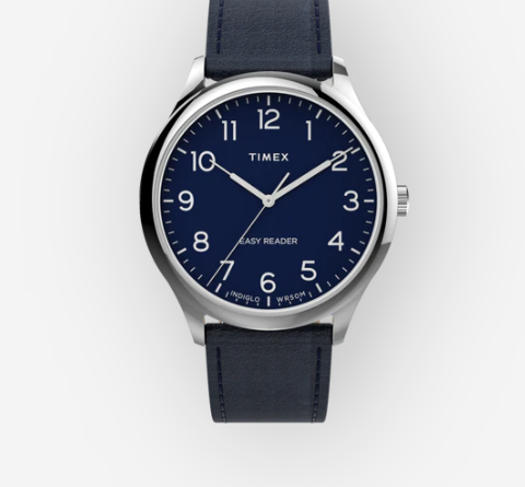 Timex - Orologio Easy Reader® da 40 mm con cinturino in pelle