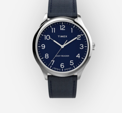 Timex - Orologio Easy Reader® da 40 mm con cinturino in pelle