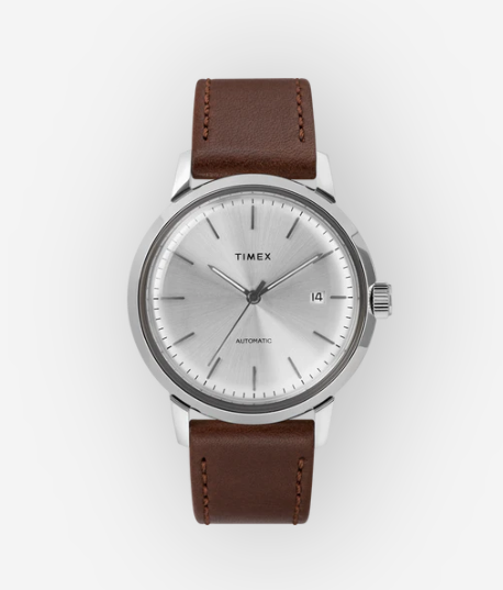 Timex - Orologio automatico Marlin® da 40 mm con cinturino in pelle