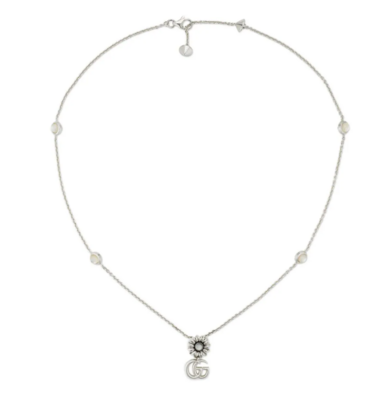 Gucci - Collana GG Marmont in argento sterling