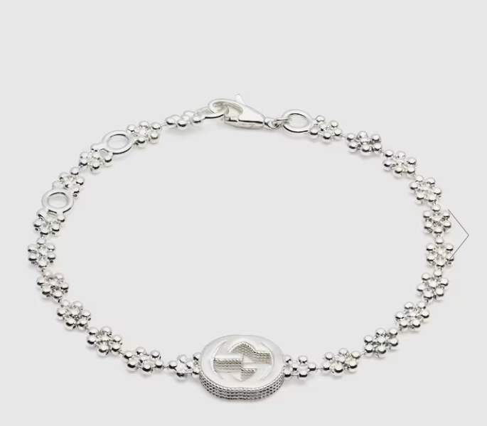 Gucci - BRACCIALE DETTAGLIO GG IN ARGENTO Gucci - BRACCIALE DETTAGLIO GG IN ARGENTO