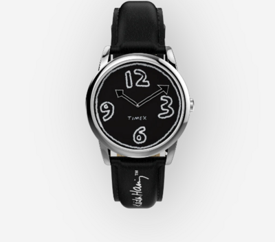 Timex - Easy Reader x Keith Haring da 38 mm con cinturino in pelle