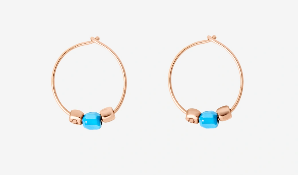 DODO - Orecchini Hoop Mini Granelli
