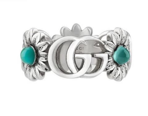 GUCCI - ANELLO CON FIORI E DOPPIA G - GG MARMONT GUCCI - ANELLO CON FIORI E DOPPIA G - GG MARMONT