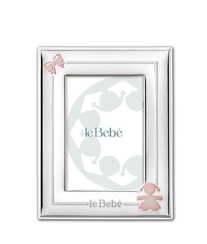 LE BEBE' CORNICE PER FOTO SAGOMA BIMBA E SMALTO