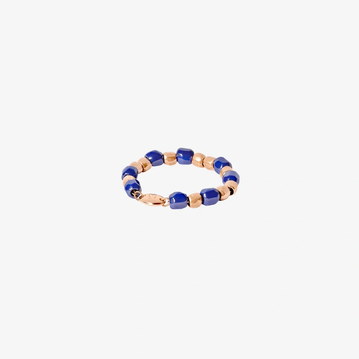 ANELLO DODO MINI GRANELLI CERAMICA BLU