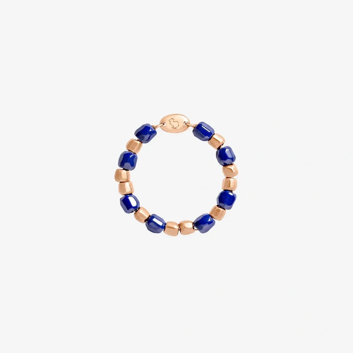 ANELLO DODO MINI GRANELLI CERAMICA BLU