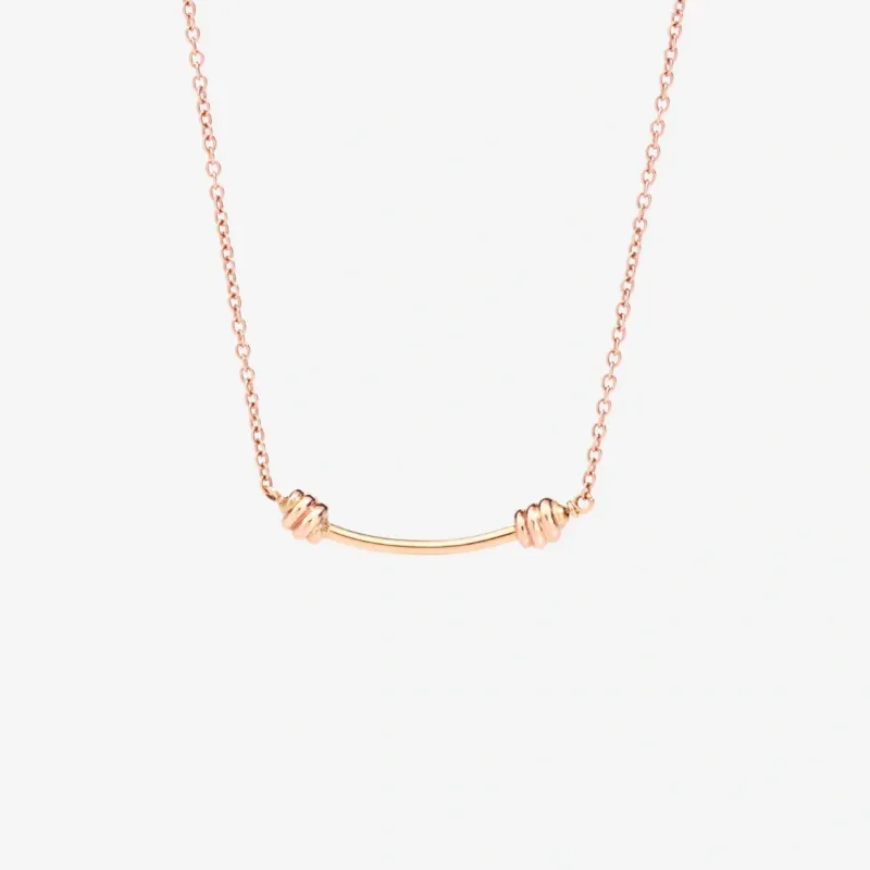 COLLANA DODO NODO ORO ROSA