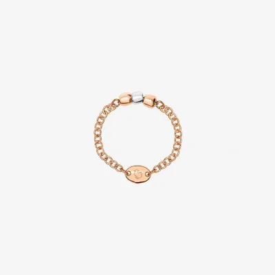 ANELLO DODO MINIGRANELLI ORO ROSA E ARGENTO ANELLO DODO MINIGRANELLI ORO ROSA E ARGENTO