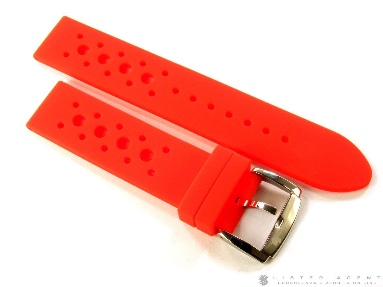 DODO CINTURINO IN SILICONE COLOR ROSSO CON FIBBIA MM 18