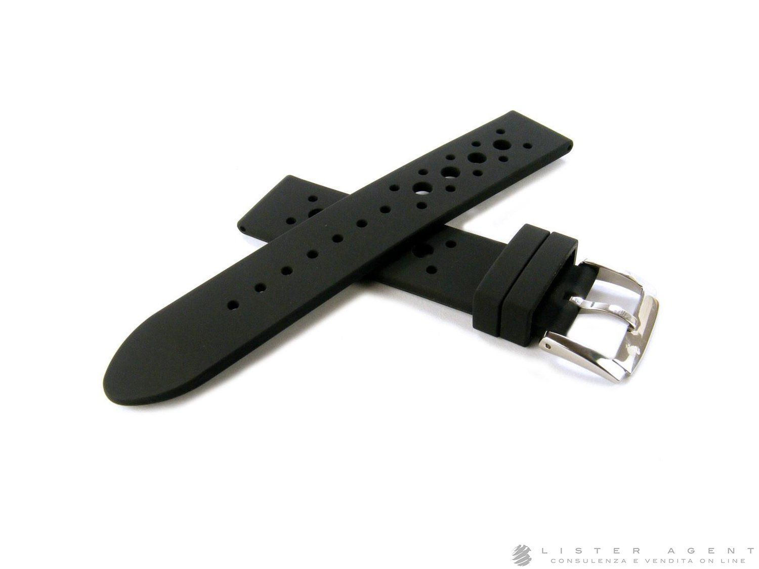 DODO CINTURINO IN SILICONE COLOR NERO CON FIBBIA MM 18